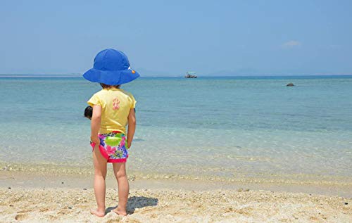 ThunderCloud Baby 50+ UPF Protective Wide Brim Bucket Sun Hat,Royal Blue,12-24 Months - Thumbnail 4