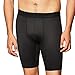 Hanes Men's Sport Performance Compression Short, Ebony/Ebony, XX-Large