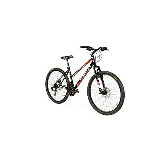 Moma Bikes Bicicleta Montaña SUN 26", SHIMANO 21V. Doble Freno Disco, Susp. Delant.