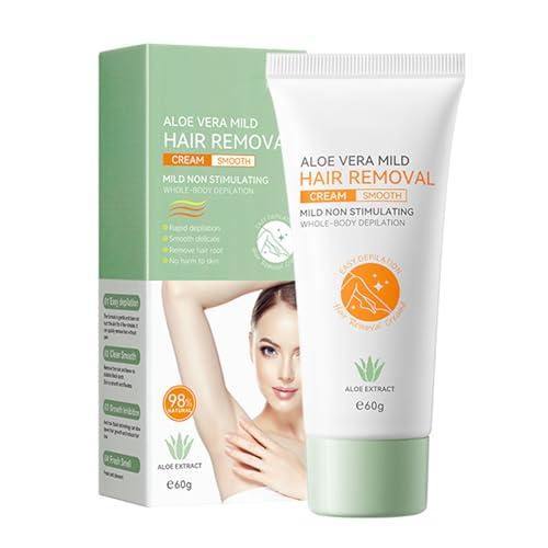 Hair Removal Cream, Aloe Intimate Hair Removal Cream, Hair Removal Cream For Women & Men, Painless Hair Remover Cream, Depilatory Cream For Sensitive Skin, Face, Legs, Private Part