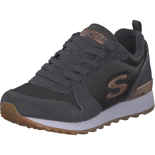 Skechers Damen Retros-og 85-goldn Gurl Sneaker, Grau Charcoal Suede Nylon Mesh Rose Gold Trim Ccl,...