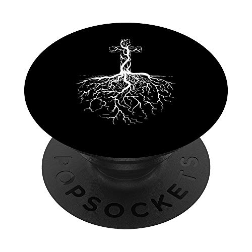 Cruz Cristiana | Lindo Evangélico I Love Jesús Regalo PopSockets PopGrip Intercambiable