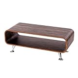 Mendler Couchtisch HWC-B97, Loungetisch Club Tisch, 34x90x39cm - Zebra Dunkelbraun