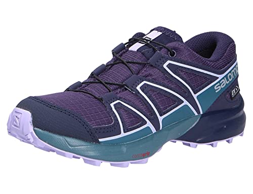 Salomon Speedcross Climasalomon Waterproof Zapatillas de Exterior para Niños, Ajuste preciso, Agarre, Comodidad y practicidad, Grape, 35