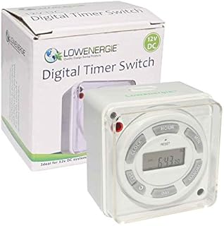 Lowenergie 12V DC Digital 7 Day programmable Timer Switch LCD Control 16A Power Relay