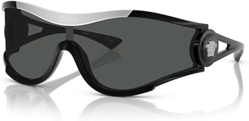 Versace VE4475 - Lentes de sol Shield para hombre y mujer + paquete con kit de gafas de diseño iWear de cortesía