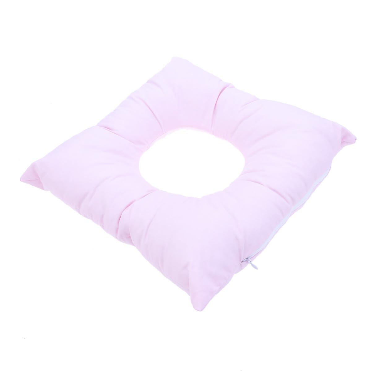 Almohada facial cuadrada rosa de algodón perlado para camilla de masaje 8