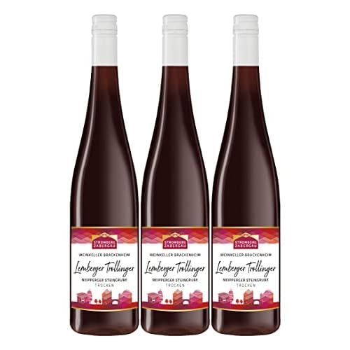 Lemberger mit Trollinger trocken, Neipperger Steingrube, Weingärtner Stromberg-Zabergäu, Brackenheim, Jahrgang 2023 (3 x 0,75 l)