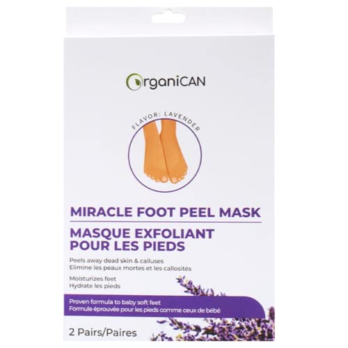 Organican Foot Peel Mask - Removes Dry Dead Skin, Calluses - Exfoliating Mask For Baby Soft Feet - Repairs Cracked Heels #TOP1