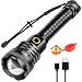 Produktbild WholeFire LED Taschenlampe Extrem Hell 90000 Lumens XHP90 USB Wiederaufladbar mit Batterieanzeige, 5 Modi Wasserdichte Hohe Leuchtkraft Leistungsstarke Taschenlampe Mit 2x 18650 Akku