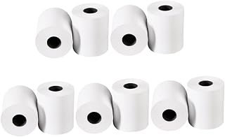 10 Rolls Thermal Paper Receipt for Dot Matrix Printers Precise Printing for Supermarket Restaurant Retail Hospital Pos Use High Capacity Refill Paper