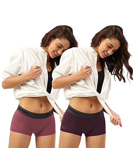 Image of Freecultr Women's Underwear Antibacterial Micromodal Airsoft | Boy Shorts | Ultra-Comfortable Sweat-Wicking & Skin-Friendly Fabric | No Irritation No Itching Stretchable & Breathable