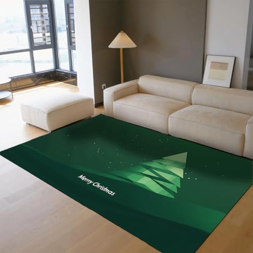 Tapis de salon vert sapin antidérapant pour protéger votre sol