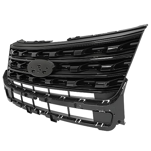 image for HECASA Front Upper Grille Compatible with 2016-2017 Ford Explorer Repl