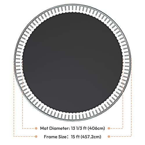 Aw Replacement Trampoline Mat With 96 V-Ring, Fit 15Ft Trampoline Frame,8 Row Stitch,Uv Resistant Trampoline Accessories #TOP5