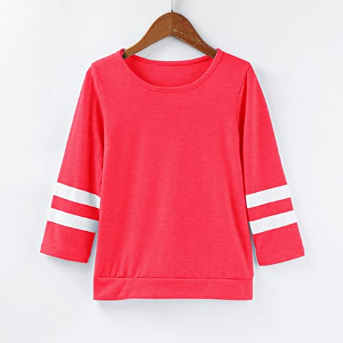 Túnica infantil para meninas, casual, casual, com manga comprida, gola redonda, para meninas, croppe