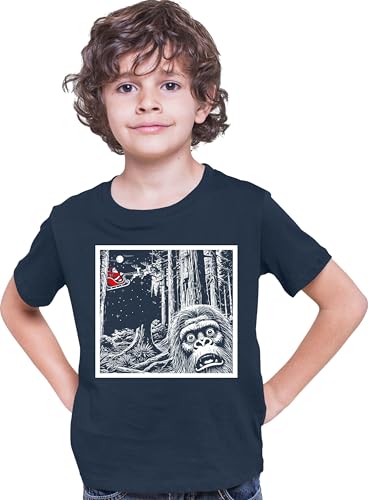 Go All Out Bigfoot Selfie with Santa Funny Christmas Sasquatch Mens Toddler Women Youth T-Shirt