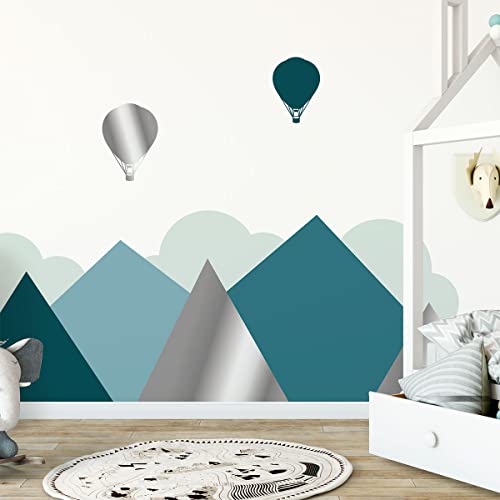 Stickers enfant montagnes scandinaves pour créer un cocon nordique dans leur chambre