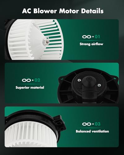 Image of SCITOO HVAC Heater Blower Motor Front Fit For Honda Model - For CR-V 1997-2001,For Odyssey 1995-1998 Replacement For # 700130 Blower Fan