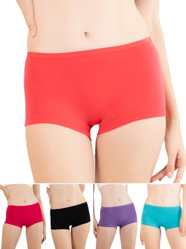 Image of Lux Cozi Cotton Women's Body Leg Boy Short Panties (Colors and Prints May Vary)