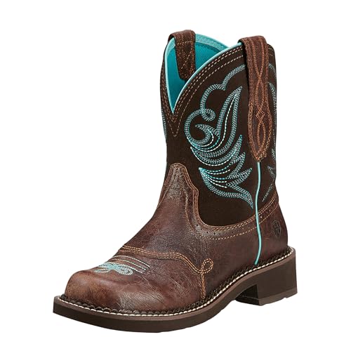 Ariat Womens Fatbaby Heritage Dapper Western Boot Royal Chocolate/Fudge 6.5 Wide