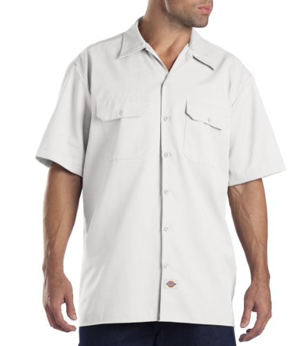Chemise de travail homme Dickies blanc 3XL manches courtes