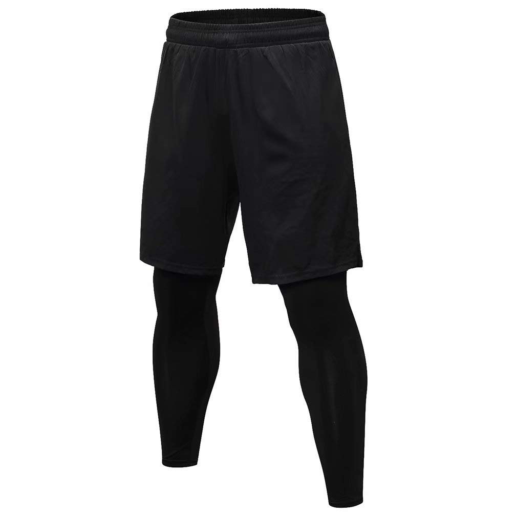 Men's Sports Tights, Compression Tights, Long Leggings, Running Tights, Stretch Pants, Sweat Absorbent, Quick Drying, Compression, Power Stretch-image-35
