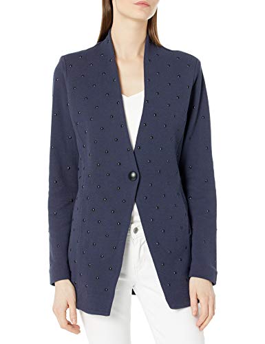 NIC+ZOE Women's Jacket, Dark Indigo, Large