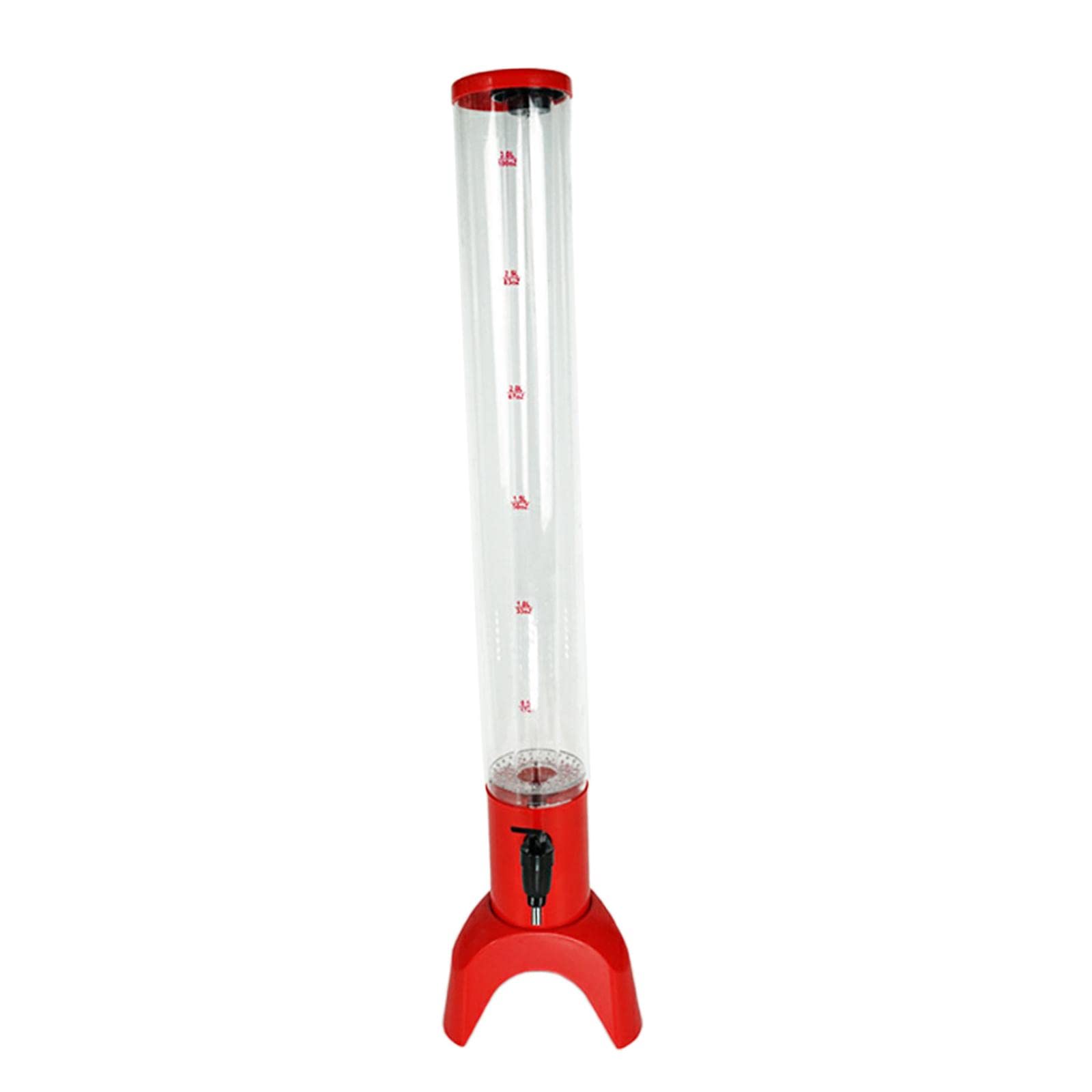 Beer Tower with Tube Wine Dispenser Tabletop Beer Dispenser for BBQ Bars Red| Home & Garden | Kitchen, Dining & Bar | Bar Tools & Accessories | Liquor & Beer Dispensers-image-20