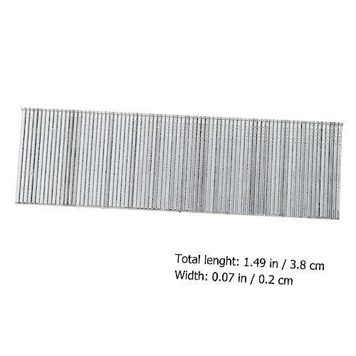 Cabilock 1600pcs Clavos rectos galvanizados, superficie lisa, alta resistencia para clavos neumáticos miniatura 2
