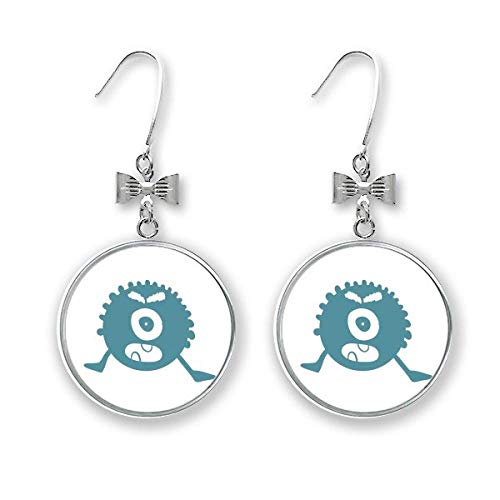 Boucles d'oreilles cyclope à tige légères anti-irritation nœud