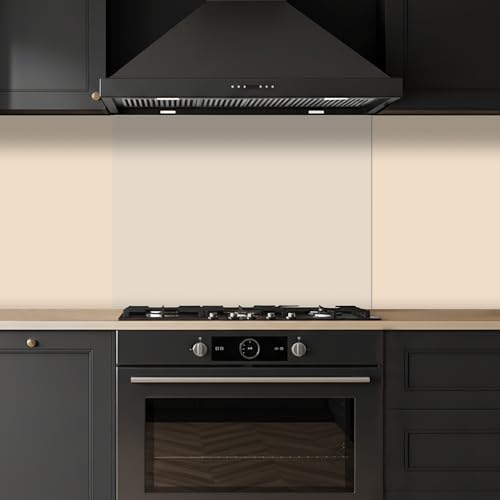 Antisalpicaduras cocina beige 50x70 adhesivo vinilo protector solido 3