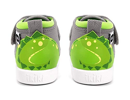 Ikiki Dragon Squeaky Shoes For Toddlers W/Adjustable Squeaker, Green Girl Or Boy Shoes (Size 4, Leo Longfire) #TOP4