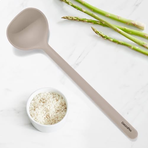 image for GreenPan Silicone Ladle, Soup Mixing Stirring Serving, Cooking Kitchen