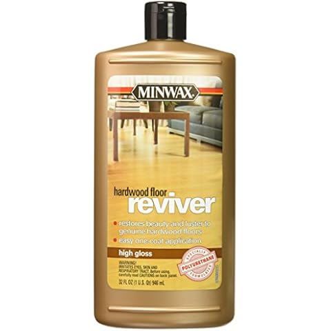 1 qt Minwax 60950 Clear Hardwood Floor Reviver Renew Hardwood Finish, High Gloss Cover