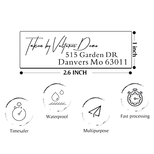 Linmagco Personalized Return Address Labels Clear 500 Pcs Mail Labels For Envelopes Weddings Self Adhesive Rectangle Elegant Name Stickers… #TOP3