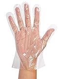 GENERIC PP Einweg Handschuhe 500 Stück (1er Pack) Dünne Umweltfreundlich Mehrzweck Kunststoff Reinigung Handschuhe Transparent Einweghandschuhe Folienhandschuhe