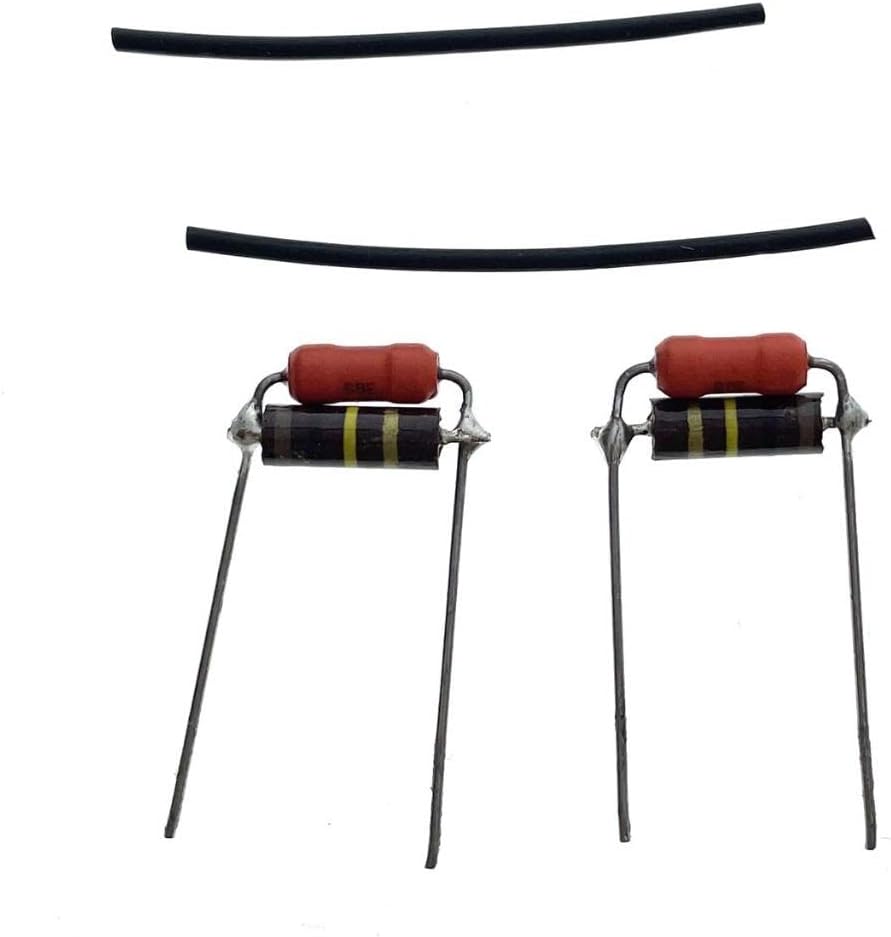 Dopro 2-Pack Electric Guitar Volume Treble Bleed Circuit Kit with Allen Bradley Resistance