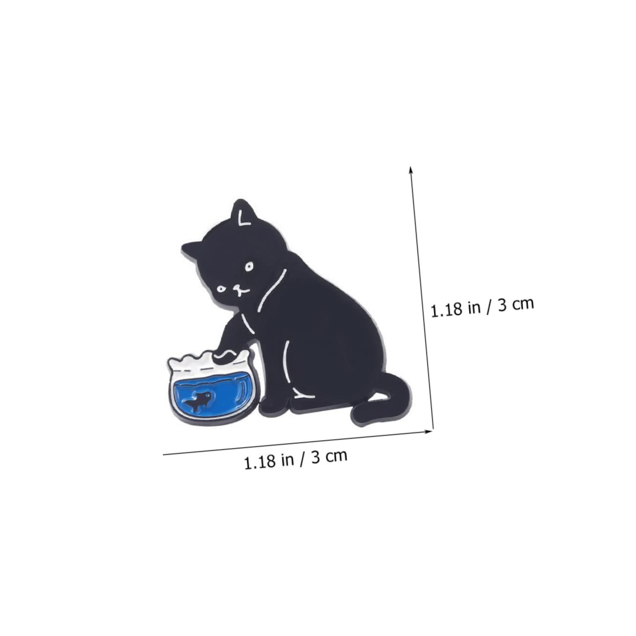 VANZACK Rucksack-stifte Katzen Brosche Tier Emaille Pin Langlebige Brosche Cartoon-emaille-broschen Schmuck Für Frauen Katzennadeln Für Rucksäcke Katze Stifte Legierung