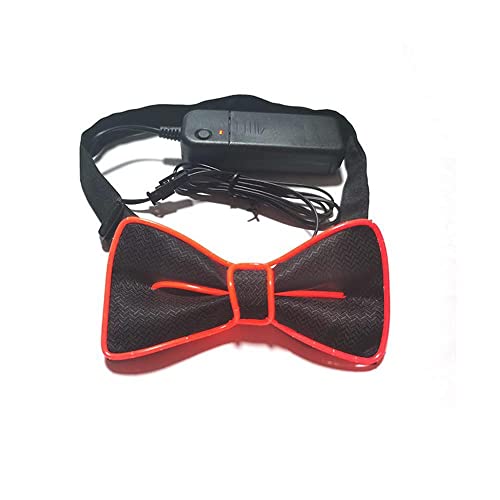 Jack & Miles Light Up Bowtie Led Bowties | Novelty Glowing Bow Ties For Men For Party Events Show | Adjustable Bowties For Party Festival Gift | Red #TOP1