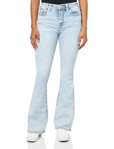 【TRUE RELIGIONS】damaged flare jeans XS DESTROYED RELAXED FLARE JEAN - LIGHT WASH | True Religion
