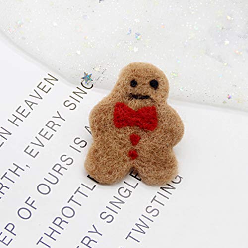 KESYOO 5 PeÃ§as Enfeites de PÃ£o de Gengibre de Feltro de Feltro Homem de Biscoito Diy Artesanato Ãr