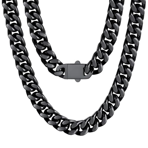 Chaîne homme pour t-shirt et costume collier acier U7 55cm