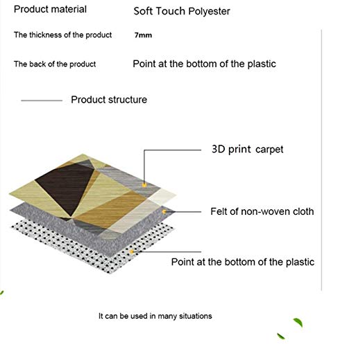 Mode Slaapkamer Nachtkastje, Vlinder en Bloem 3D Printing, Woonkamer Koffietafel Sofa Grote Tapijt 50x80cm - Afbeelding 5