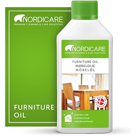 Nordicare Wood Oil Colorless - Premium Walnut Oil, Teak Oil, Wood Oil Furniture for Oak, Beech, Teak, Walnut, Pine, Larch - Natural Furniture Wood Oil - Made in Denmark - for Indoor Use (275 ml) Cover