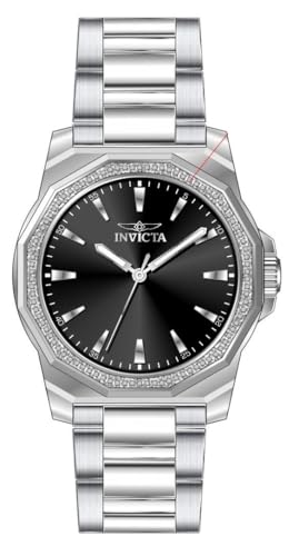 Invicta Speedway �����Y 42mm �X�e�����X�X�`�[�� �u���b�N�_�C���� PC21J �N�H�[�c