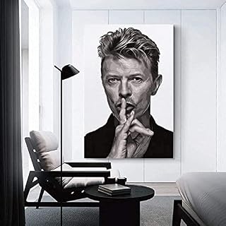 SHENGHUA Toile Oeuvre Peinture sans Cadre 50X70cm David Bowie pour l'art de l'ameublement de Bureau Poster – Image 2