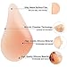 YOPADO Silicone Breast Forms Self Adhesive Asymmetrical Shape Women Armpit Concave Post Mastectomy Prosthesis Bra Pad Enhancer Inserts One Piece(600g/Piece, Right Side Only)