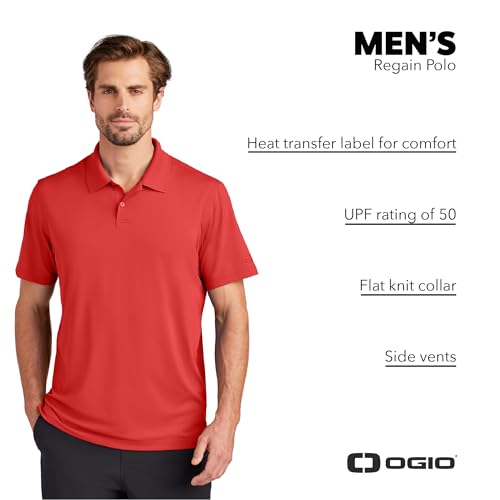 OGIO Unisex Regain Polo | Athletic Polo Shirt for Men and Women, Moisture Wicking Activewear with UPF 50 Rating4