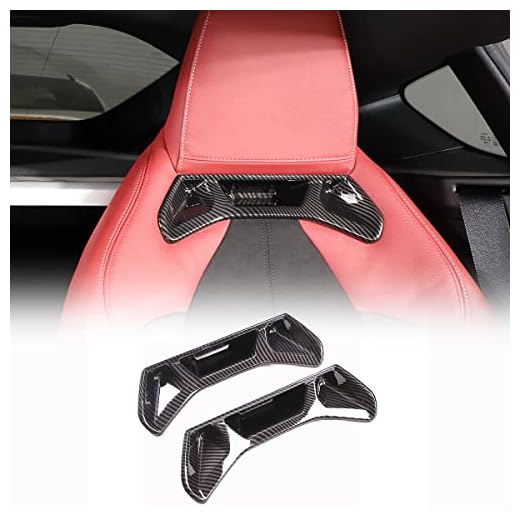 Fgtagtal Car Seat Backrest Trim Cover Compatible with Toyota Supra GR A90 A91 MK5 2019-2026, ABS Seat Back Protection Cover Trim Accessories 2Pcs (Black)